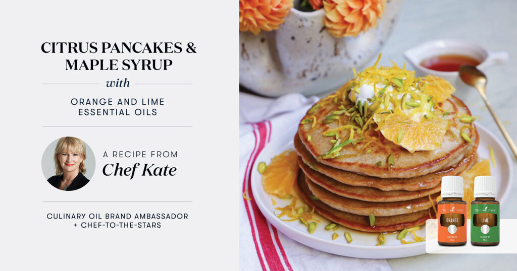 Citrus Pancakes &amp; Maple Syrup