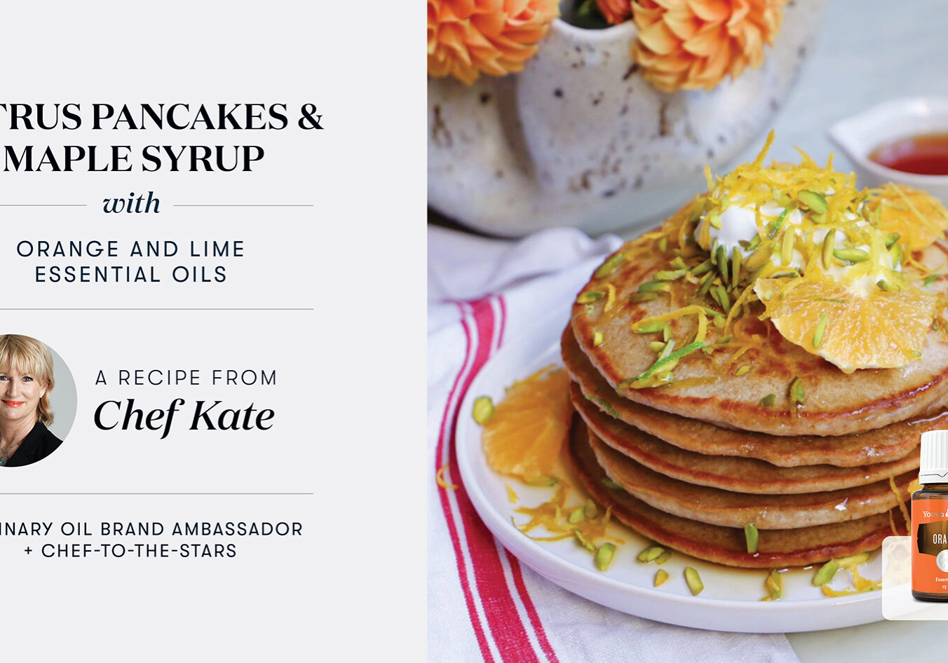 Citrus Pancakes &amp; Maple Syrup